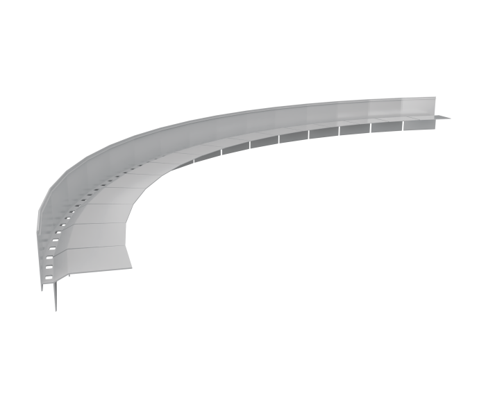 Łuk okapowy nacinany W60 Renoplast Szary RAL 7037