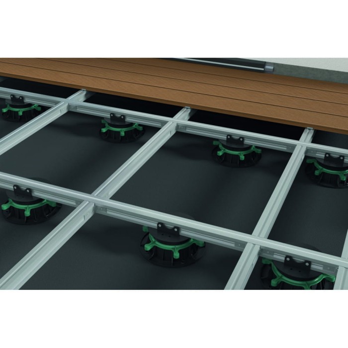 Aluminiowy legar tarasowy 32 x 32 mm - 2 metry