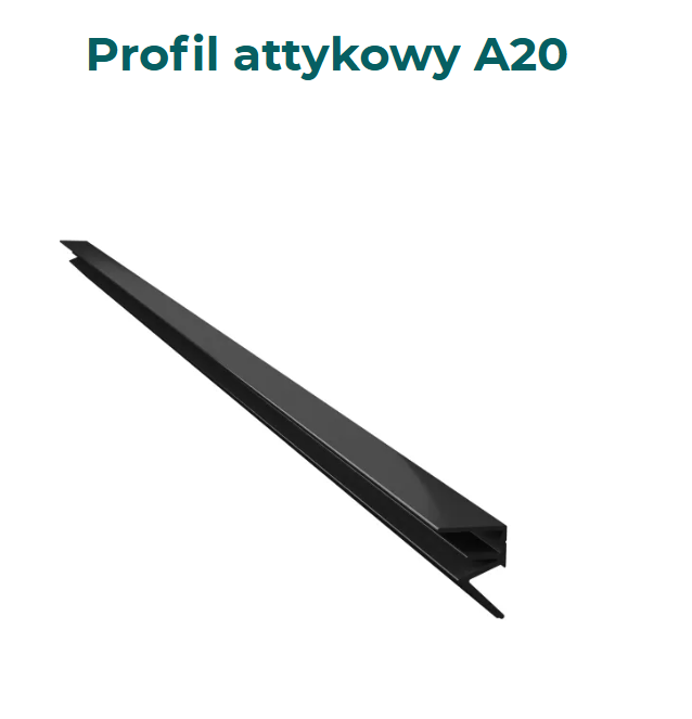 Profil dociskowy A20 do systemu attykowego A100