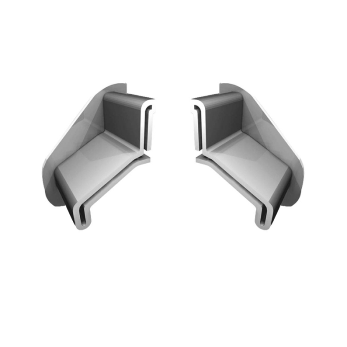 Odbojniki przyścienne do profili K40 Szary RAL 7037