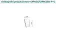 Odbojniki przyścienne do profili K35 i K35B - Wymiary