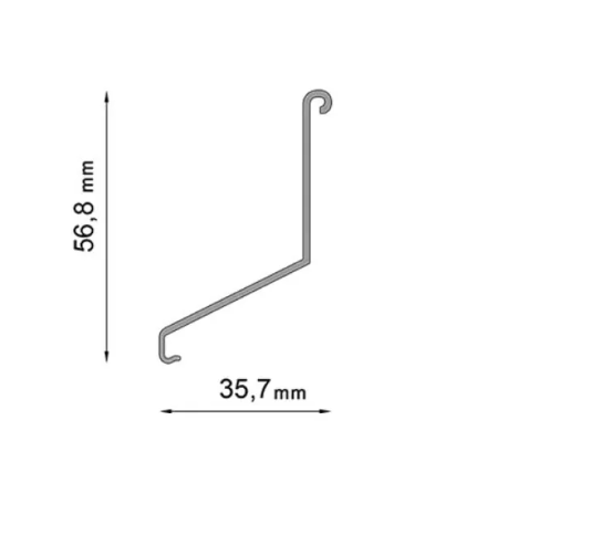 Łącznik do profili D25- Wymiary