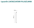 Łącznik do profili W30- Wymiary