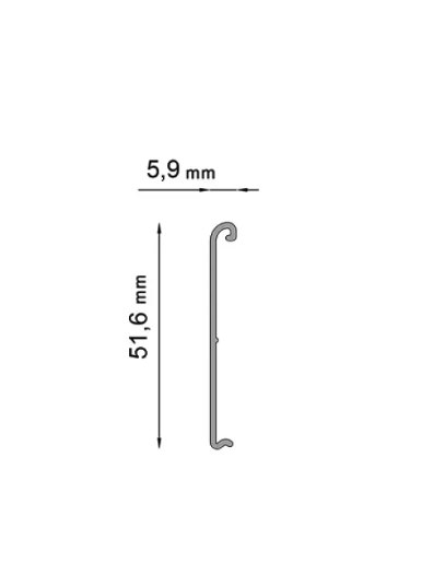 Łącznik do profili głównych W35+ - Wymiary