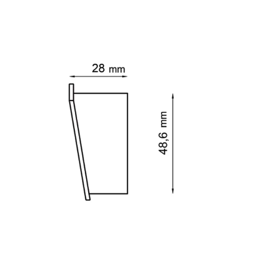 Odbojniki do profili W35+ - Wymiary