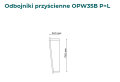 Odbojniki przyścienne do profili bocznych W35B - Wymiary
