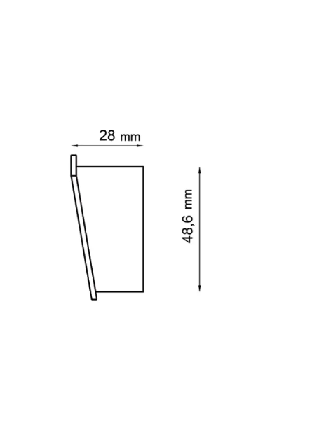 Odbojniki do profili W20 - Wymiary