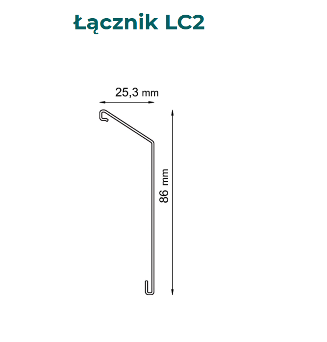 Łącznik C2 - Wymiary