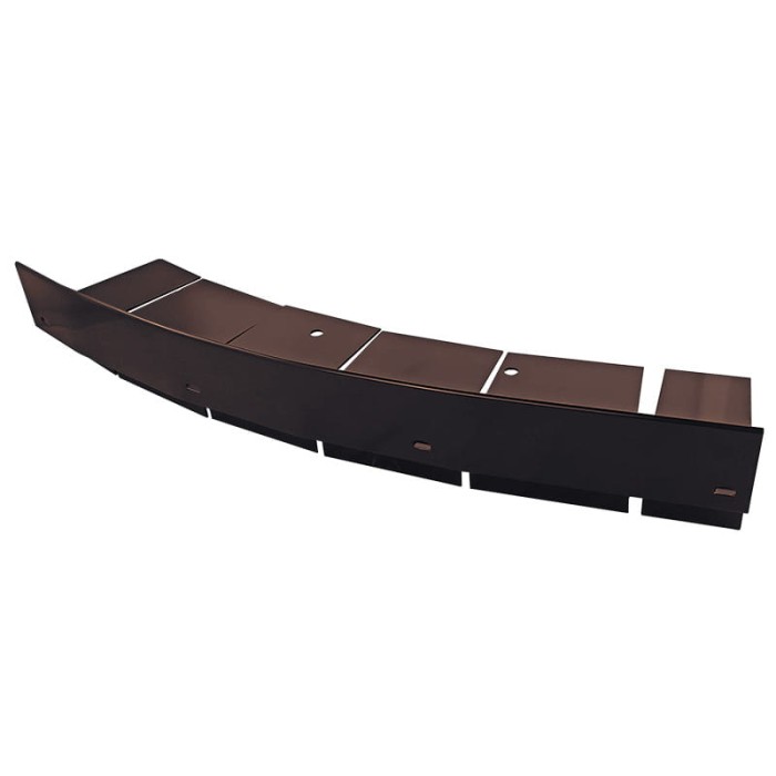 Łuk okapowy nacinany W35+ Renoplast Brąz RAL 8019