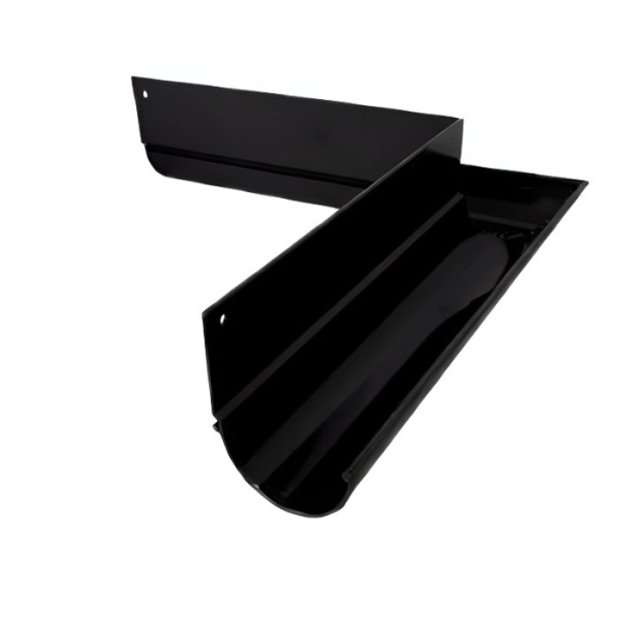 Narożnik zewnętrzy 90 stopni do rynny R50 Renoplast Czarny RAL 9005