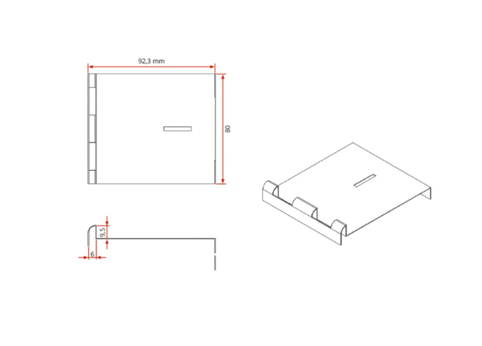Klips dystansowy do wsporników Renopad PRO