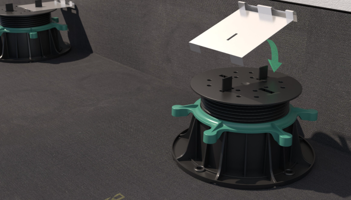 Klips dystansowy do wsporników Renopad PRO