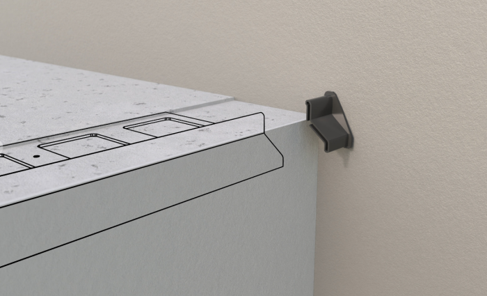 Odbojniki przyścienne do profili K40 Renoplast