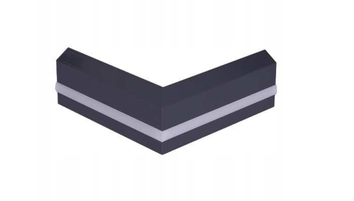 Narożnik zewnętrzny do profilu cokołowego C2 MAXI Grafit RAL 7024