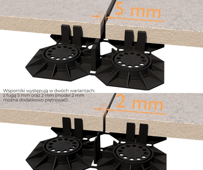 Podkładka tarasowa SMART 12 mm fuga 2 mm