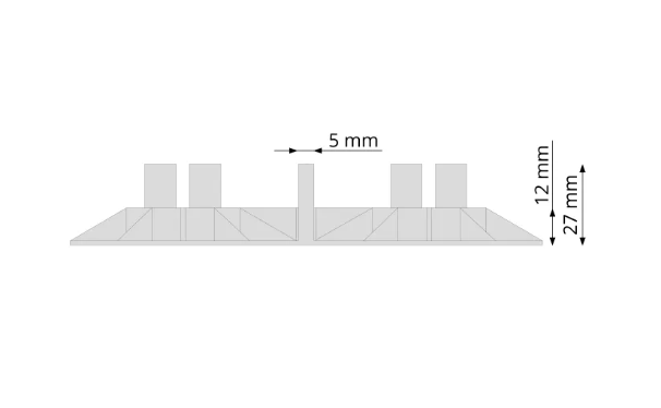 Podkładka tarasowa SMART 12 mm fuga 5 mm