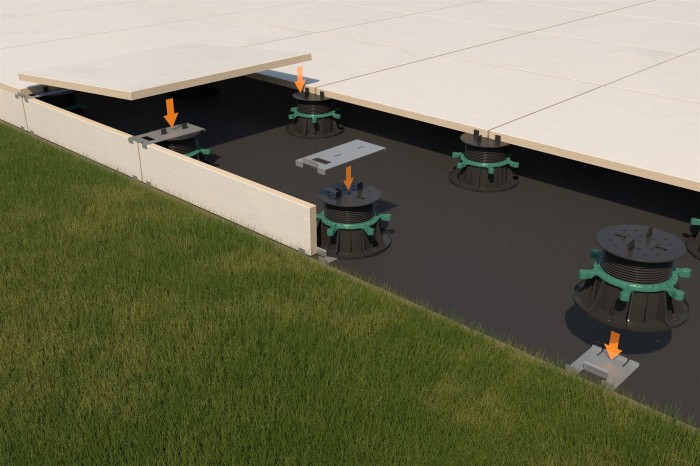 Klipsy mocujące dolny i górny do wsporników Renopad PRO