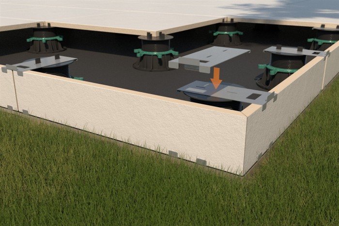 Klipsy mocujące dolny i górny do wsporników Renopad PRO