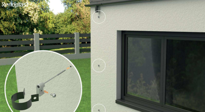 Obejma rury spustowej R50 Renoplast