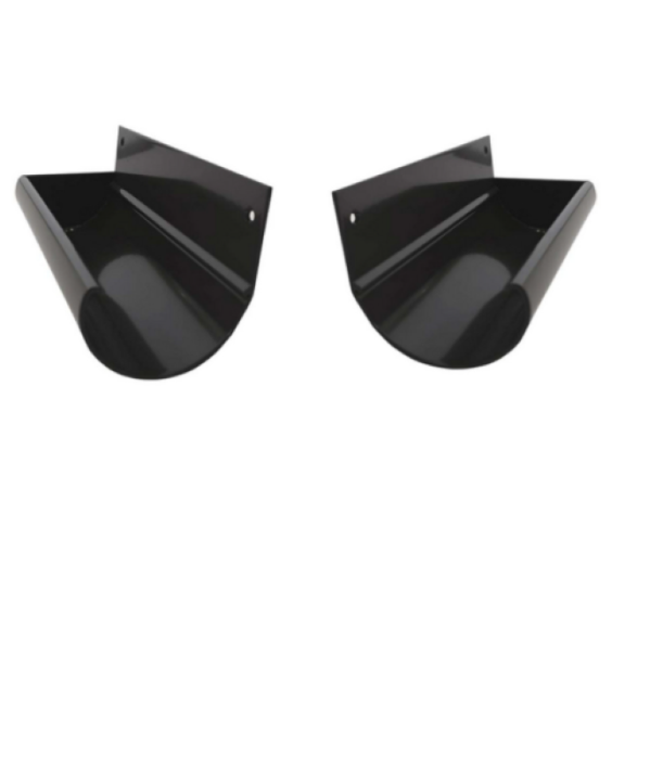 Zakończenie rynny R50 (komplet prawa + lewa) Renoplast Grafit RAL 7024