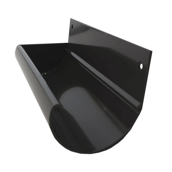 Zakończenie rynny R50 (komplet prawa + lewa) Renoplast Grafit RAL 7024