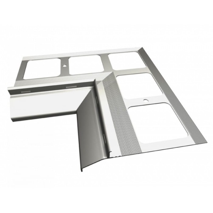 Narożnik wewnętrzny 90 stopni do profili K20 Szary RAL 7037