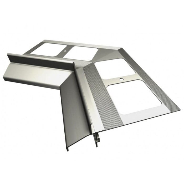 Narożnik wewnętrzny 135 stopni do profili K40 Szary RAL 7037