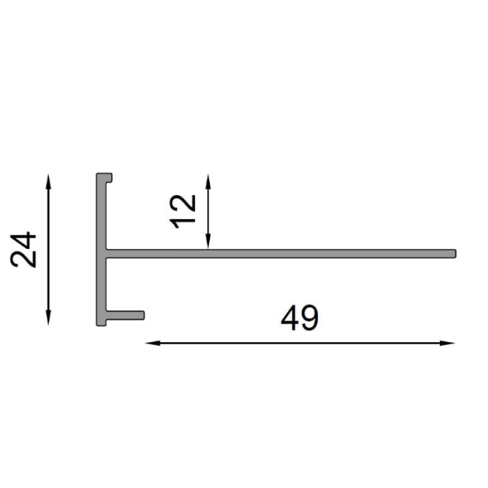 Profil schodowy SC1 Renoplast - wymiary