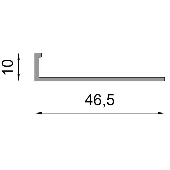 Profil schodowy do żywicy cienkowarstwowej SZ10 Renoplast