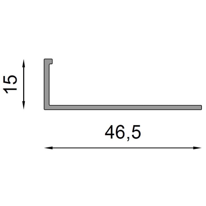 Profil schodowy do żywicy cienkowarstwowej SZ15 Renoplast