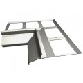 Narożnik wewnętrzny 90 stopni do profili K30 Renoplast Szary RAL 7037